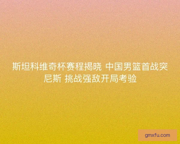 斯坦科维奇杯赛程揭晓 中国男篮首战突尼斯 挑战强敌开局考验